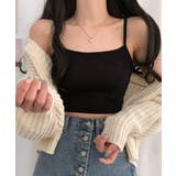 ブラック | クロップド丈キャミソール インナー ショート丈 | Riff