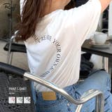 ロゴハートバックプリントTシャツ ロゴプリント プリントT | Riff | 詳細画像1 