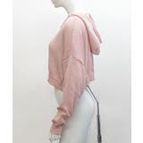 シアーニットカーディガン ボタンフード ショート丈 | Riff | 詳細画像18 