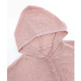 シアーニットカーディガン ボタンフード ショート丈 | Riff | 詳細画像20 