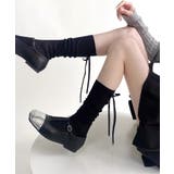 シアーハイソックス リボン 靴下 | Riff | 詳細画像3 