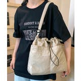 アイボリー | ドロストショルダートートバッグ キャンバスバッグ ハンドバッグ | Riff