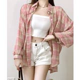 シアーチェックシャツ シースルー 羽織り | Riff | 詳細画像10