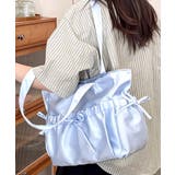 サックス | リボンサテントートバッグ 推し活バッグ 痛バッグ | Riff