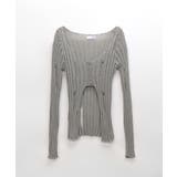 前ボタンダメージニット カーディガン ニットカーデ | Riff | 詳細画像17 