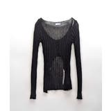 前ボタンダメージニット カーディガン ニットカーデ | Riff | 詳細画像18 