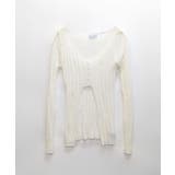 前ボタンダメージニット カーディガン ニットカーデ | Riff | 詳細画像19 