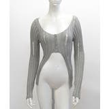 前ボタンダメージニット カーディガン ニットカーデ | Riff | 詳細画像20 