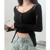 前ボタンダメージニット カーディガン ニットカーデ | Riff | 詳細画像7 