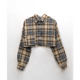 チェック柄ショート丈シャツ クロップド丈 ゆるシャツ | Riff | 詳細画像20 