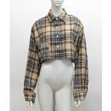 チェック柄ショート丈シャツ クロップド丈 ゆるシャツ | Riff | 詳細画像22 
