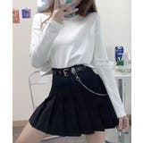 ハイウエストプリーツミニスカート ベルト付き インナーパンツ付き | Riff | 詳細画像15
