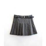 ハイウエストプリーツミニスカート ベルト付き インナーパンツ付き | Riff | 詳細画像16