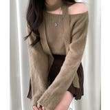 マフラー付きニット セーター ワンショルダー | Riff | 詳細画像10 