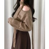 マフラー付きニット セーター ワンショルダー | Riff | 詳細画像12 