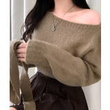 マフラー付きニット セーター ワンショルダー | Riff | 詳細画像16 