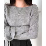 マフラー付きニット セーター ワンショルダー | Riff | 詳細画像24 