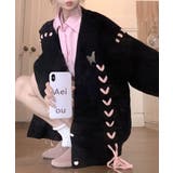 レースアップリボンカーディガン ニット セーター | Riff | 詳細画像14 