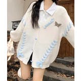 レースアップリボンカーディガン ニット セーター | Riff | 詳細画像8 