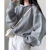 リブニットパーカー セーター フード | Riff | 詳細画像15 