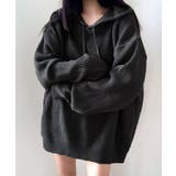 リブニットパーカー セーター フード | Riff | 詳細画像18 