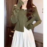 オフショルダブルジップリブニット リブ編み セーター | Riff | 詳細画像4 