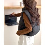 中綿ベスト ダウンベスト ショート丈ベスト | Riff | 詳細画像10 