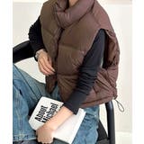 中綿ベスト ダウンベスト ショート丈ベスト | Riff | 詳細画像25 