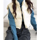 アイボリー | 中綿ベスト ダウンベスト ショート丈ベスト | Riff