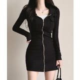 フードミニワンピース パーカーワンピース タイトワンピース | Riff | 詳細画像6 