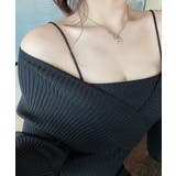 アンサンブル風リブニットワンピース バックリボン カシュクールワンピース | Riff | 詳細画像18 