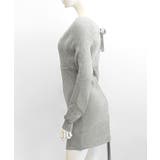 アンサンブル風リブニットワンピース バックリボン カシュクールワンピース | Riff | 詳細画像24 