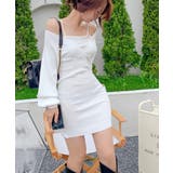 アンサンブル風リブニットワンピース バックリボン カシュクールワンピース | Riff | 詳細画像3 
