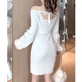 アンサンブル風リブニットワンピース バックリボン カシュクールワンピース | Riff | 詳細画像7 