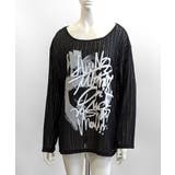 透かし編みロゴプリントTシャツ ロンT シアー | Riff | 詳細画像15