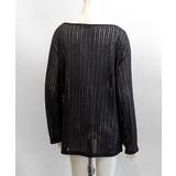 透かし編みロゴプリントTシャツ ロンT シアー | Riff | 詳細画像17