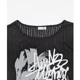 透かし編みロゴプリントTシャツ ロンT シアー | Riff | 詳細画像18