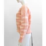 柄ニットカーディガン バイカラー 配色 | Riff | 詳細画像23 