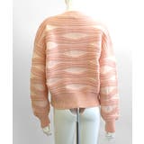 柄ニットカーディガン バイカラー 配色 | Riff | 詳細画像24 