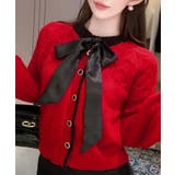 リボンニットカーディガン バイカラー 配色 | Riff | 詳細画像15 