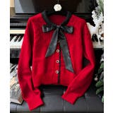 リボンニットカーディガン バイカラー 配色 | Riff | 詳細画像19 