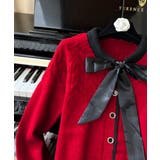 リボンニットカーディガン バイカラー 配色 | Riff | 詳細画像20 