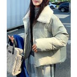 襟ボア中綿ジャケット ブルゾン ダウン | Riff | 詳細画像17