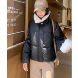 襟ボア中綿ジャケット ブルゾン ダウン | Riff | 詳細画像25