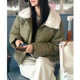 襟ボア中綿ジャケット ブルゾン ダウン | Riff | 詳細画像28