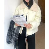 襟ボア中綿ジャケット ブルゾン ダウン | Riff | 詳細画像8