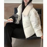 襟ボア中綿ジャケット ブルゾン ダウン | Riff | 詳細画像9