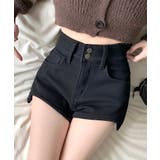 裏起毛ハイウエストショートパンツ ショート丈 ショーパン | Riff | 詳細画像6 