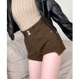 裏起毛ハイウエストショートパンツ ショート丈 ショーパン | Riff | 詳細画像9 