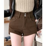 モカ | 裏起毛ハイウエストショートパンツ ショート丈 ショーパン | Riff